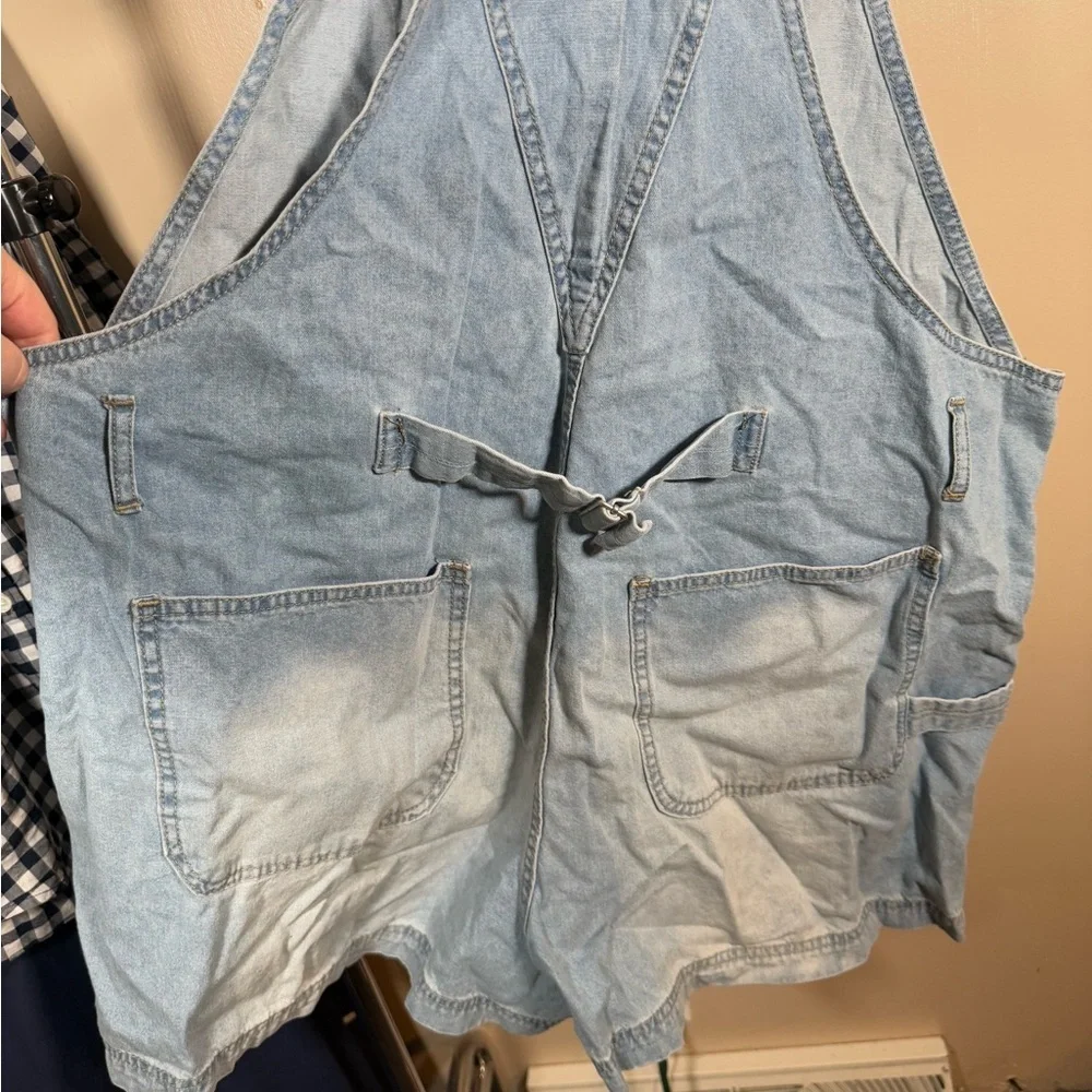 No Boundaries light wash Jean overalls cotton size XXXL - Picture 2 of 7